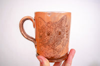 Standard Pet Mug - Coral