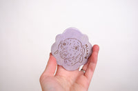 Scalloped Edge Ornament - Lavender