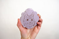 Scalloped Edge Ornament - Lavender
