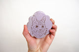 Scalloped Edge Ornament - Lavender