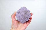 Scalloped Edge Ornament - Lavender