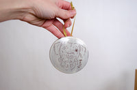 Smooth Edge Ornament - White