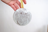 Smooth Edge Ornament - White