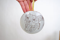 Smooth Edge Ornament - White