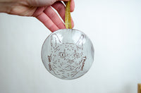 Smooth Edge Ornament - White