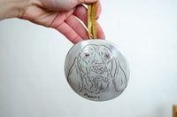 Smooth Edge Ornament - White
