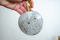 Smooth Edge Ornament - White
