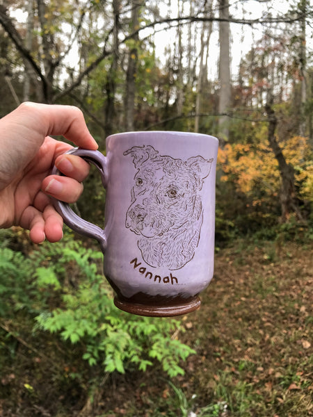 Personalized Name Lavender Mug, Custom Coffee Mug, Nature Lovers